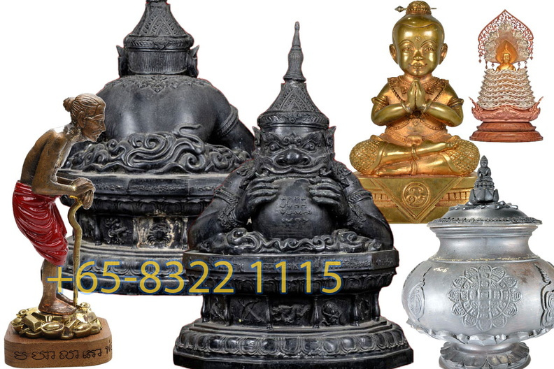 Thai Buddha & Monk Statue