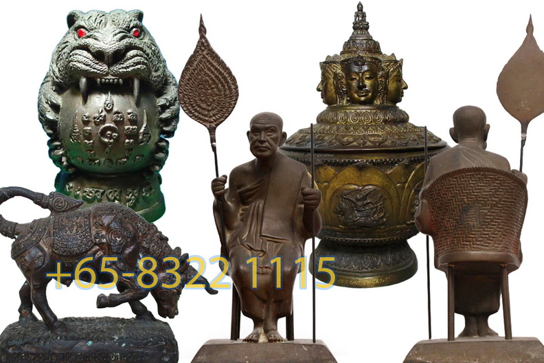 Thai Buddha & Monk Statue