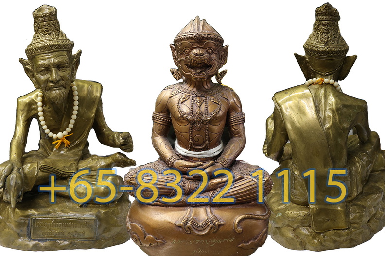 Thai Buddha & Monk Statue