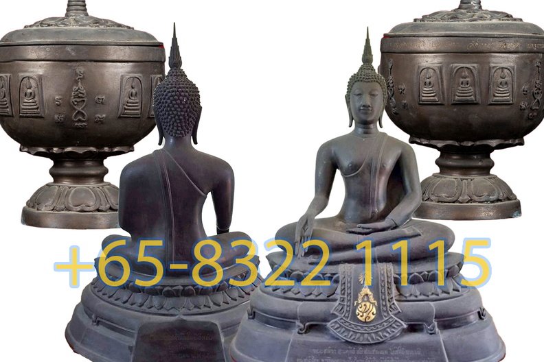 Thai Buddha & Monk Statue