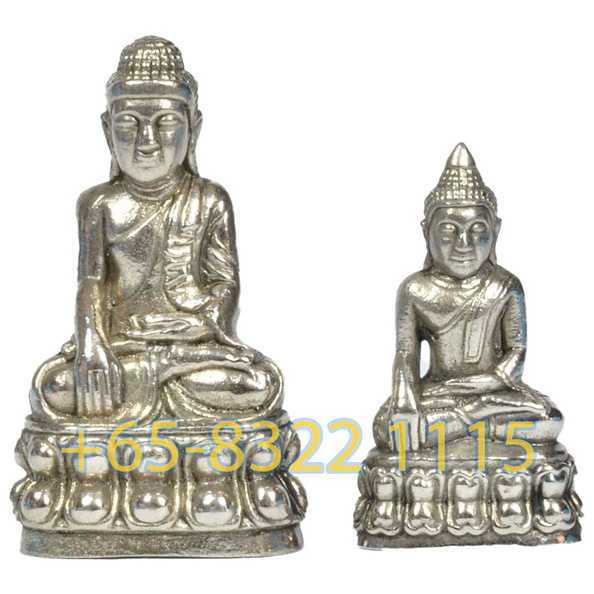 Mix Silver Phra Kring & Phra Chai, LP Prom 2554 Wat Palanupab