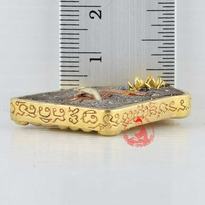 1st Batch Phra KhunPaen, KuBa Na 97 Years Old 2559 (Gold Colour) Casing