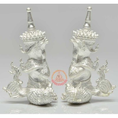 Made 499 Silver Phra Pidta 2558 Wat TraiMit 12 Famous Monks Chanted