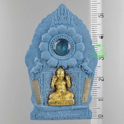 Phra KhunPaen Wat Pa Lelai 2558, Silver Takrut, Loop KMT, Blue Colour