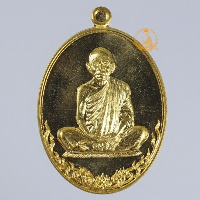 999.9 Gold 23g Rian LP Koon (BE 2557) Wat BanRai S/n:12 (Make 39 pcs)