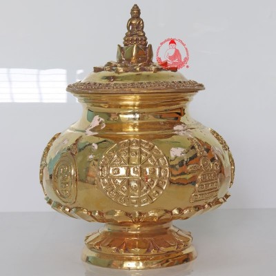 编号：2药师佛圣水容器，龙婆Kloy加持（佛历2556）4英寸入口，只做200个，Wat PuKowThong