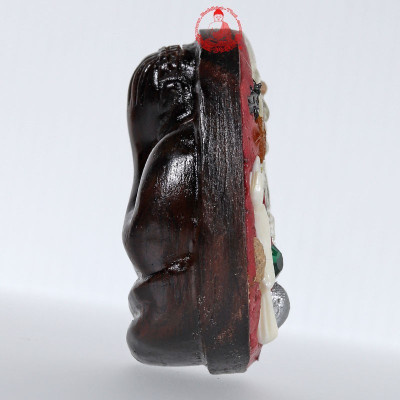 掩面佛（必達）龙婆宏（佛历2556）金符管，象牙﻿洒力卡（富裕鸟），头发