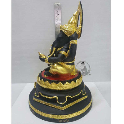 LP Hong 2547 Phra PiKaNet 5 Inches Lap Gold Leaf Pasted Statue Wat Su San Tung Mon Surin