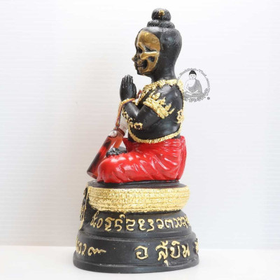 KuMan MaHa PooTi  NaNaThong 3 Inches Lap Statue (2561) Ajahn SuBin