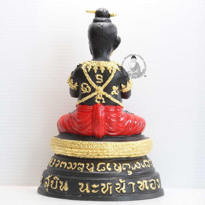 娜哪哃编号金脸古曼童3寸金身，阿赞苏滨加持（佛历2561）
