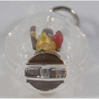 头帮古曼童小金身，龙婆Ransiri（佛历2563）瓦福考通，镀金色3cm