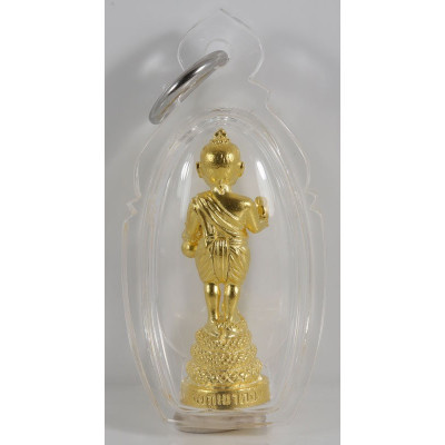 1st Batch KuManThong 2563 LP Ransiri Wat PuKowThong Gold Colour Plated 3 cm