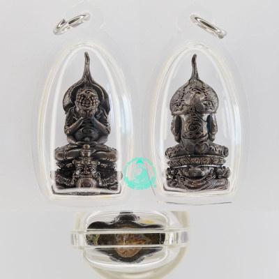 Wat RaKhang (2558) blessed by LP Maha Surasak, Phra Pidta Nawa, Silver Code