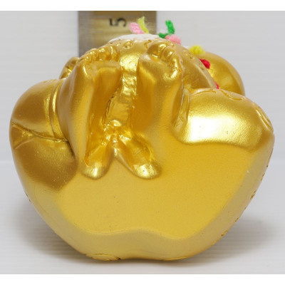 古曼童金身，阿赞尼空加持（佛历2563）Gold Painted, Seat, Bag,  Version