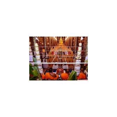 特别批次SaoHa 2563序列号：267金納叻佛祖 9寸金身（佛历2562）金箔粘贴 Wat Yai