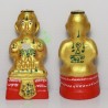 KuManThong 6 Inches Statue 2558 Bless By LP Yam Wat Sam Ngam, Handwritten Talisman