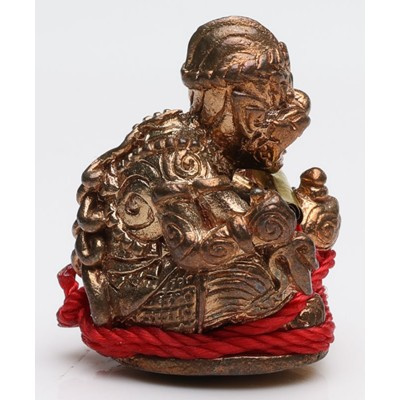 Ajahn Deng B.E.2551 Wat Rai Nawa HaNuMan Amulet 2.5cm, Takrut