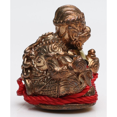 阿赞 Deng 佛历2551 Wat Rai 那瓦 哈努曼 佛牌 2.5cm, 达固，符管