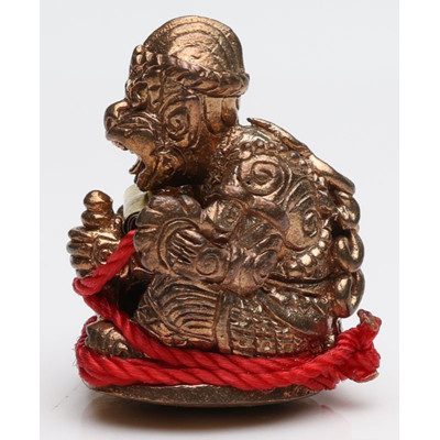Ajahn Deng B.E.2551 Wat Rai Nawa HaNuMan Amulet 2.5cm, Takrut