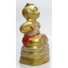 LP Yam 2555 KuManThong 5 Inches Statue Wat Sam Ngam, Handwritten Talisman