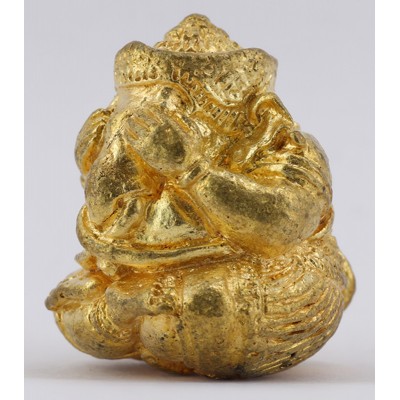 LP Hong 2553 Phra PiKaNet Pidta Gold Plated 2cm Wat SuSanThungMon