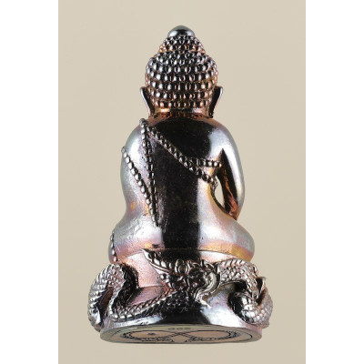 Phra Kring & PaYaNak 2564 Wat Thai, Silver, Gold, Pink or Rainbow Colour 3.9cm With New Plastic Casing