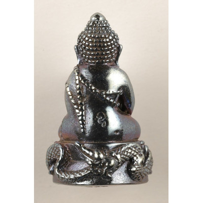 Phra Kring & PaYaNak 2564 Wat Thai, Silver, Gold, Pink or Rainbow Colour 1.8cm With New Plastic Casing