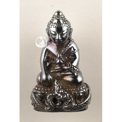 Phra Kring & PaYaNak 2564 Wat Thai, Silver, Gold, Pink or Rainbow Colour 1.8cm With New Plastic Casing