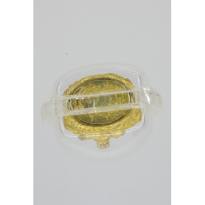 LP Nien Gold Plated Phra Kring Seating Dragon 2559 Wat Ban Kaset Thung Setthi