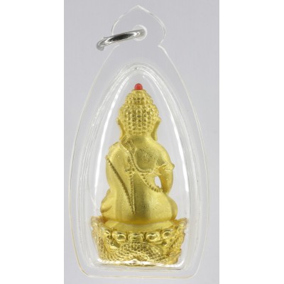 LP Nien Gold Plated Phra Kring Seating Dragon 2559 Wat Ban Kaset Thung Setthi