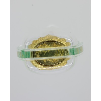 LP Nien Gold Plated Phra Kring Seating Dragon 2559 Wat Ban Kaset Thung Setthi