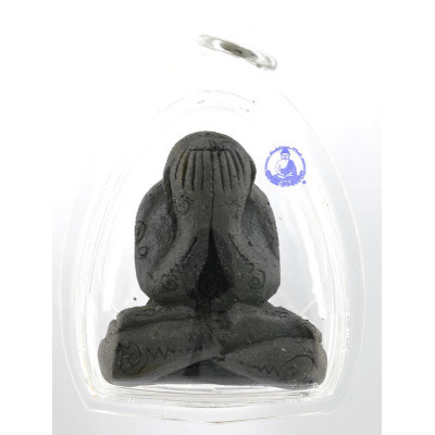 Made 657 Lp Keow and 9 Famous Monks Blessed 2557 Hand Mould Phra Pidta with Talisman Wat PruTu
