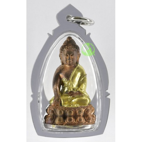 编号:119,药师佛,银底贴金,佛历2555,龙莆Keow,Wat HuiNgor