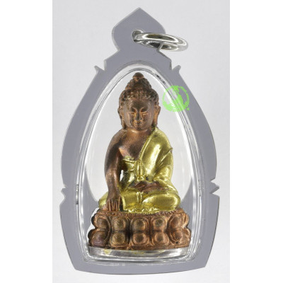 编号:119,药师佛,银底贴金,佛历2555,龙莆Keow,Wat HuiNgor