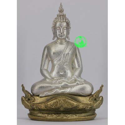 Made 44 S/n:9 Silver Nawa Base Phra Kring Jumbo 8 Times Mass...