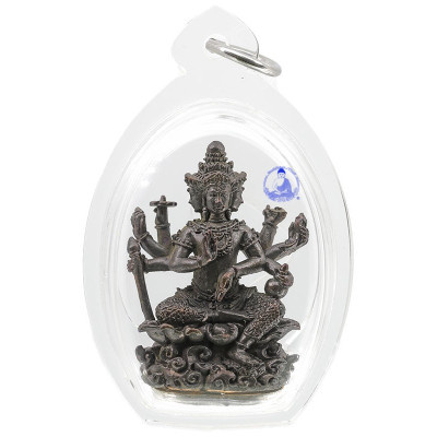 九宝铜,打造199尊,编号:180,首批四面佛,佛历2557,Wat KuHaSaWan, Somdej Pra MaHa RaChaMangKaRaChan