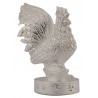 S/n:6 Silver PaYa Kai, Wealthy King Rooster, KuBa KamPeng 2559 Silver Plated Takrut