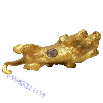 Made 700 S/n:220 LP Yam 2552 KuManThong Seat Tiger Statue Wat Sam Ngam