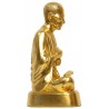 S/n:** Wat RaKhang Phra Buddhacharn Toh 2555 Gold Pasted Ajahn Toh 9 Inches Lap Statue