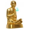 S/n:** Wat RaKhang Phra Buddhacharn Toh 2555 Gold Pasted Ajahn Toh 9 Inches Lap Statue