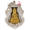 Made 199 Real Gold Phra Kring Roy-pi Wat BoWon 2554 Silver Real Gold Buddha, Real Gold Takrut