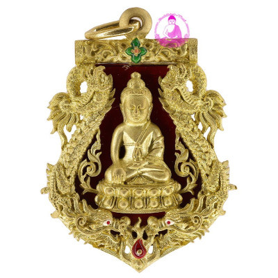 S/n:663 Phra Kring Roy-pi Wat BoWon 2554 ThongRaKang, Red LongYa, Gold Takrut