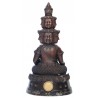 Made 488 S/n:18, LP ThongDam 9 Face Millionaire Buddha 2562 Wat Tham KaPian Thong, 5 inches Lap