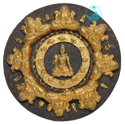 1st Batch NgernLaiMa 2549 Jatukam, Phra Rahu, Phra Pidta, Gold Pasted