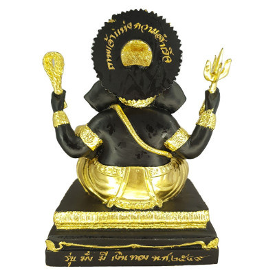 LP Key加持,佛历2549,贴金象神金身高16cm, Wat SiLamYong