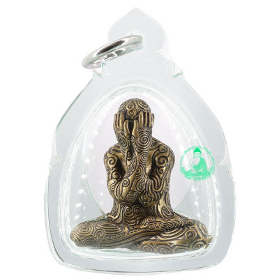 16名僧人加持,造199尊,佛历2563,避达小金身,Wat Kai Tia, BonLongSaTin 掩面佛