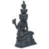 Made 88 S/n:18 LP ThongDam 9 Face Phra Lersi Statue 2562 Wat Tham KaPian Thong, 5 inches Lap