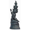 Made 88 S/n:18 LP ThongDam 9 Face Phra Lersi Statue 2562 Wat Tham KaPian Thong, 5 inches Lap