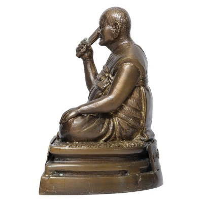 Made 500 pcs 4" Lap LP Hong Statue 3 Days Chanting Ceremony B.E 2553
