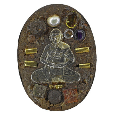 做99尊,5只金符管,3天大法会,编号:10,龙婆宏自身牌,佛历2553